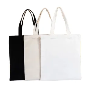 Eco Friendly Reusable Canvas Shopping Bags With Logos Custom Gift Bags For Travel Outdoor Use