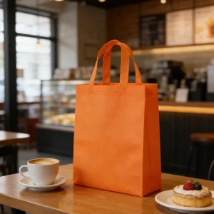 Eco Friendly Reusable Non Woven Grocery Bag Custom Logo Tote Bag Durable Lightweight Shopping Bag for Promotional Gift