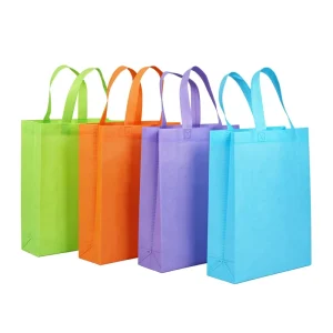 Eco-Friendly Tote Bags Custom Printed Grocery Promotional Recyclable PP Non-Woven Shopping Bags Logo Shoulder