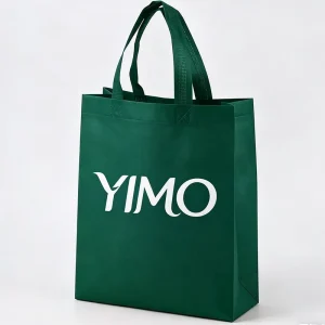 Eco Friendly YiMo YM13D Portable Tote Non Woven Bags Flexiloop Handle Heavy Duty Recyclable Promotional Advertising Custom Logo