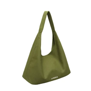 Eco conscious Canvas Women’s Shoulder Hobo Bag Natural 16oz Material Reinforced Stitching OEM Design Ready