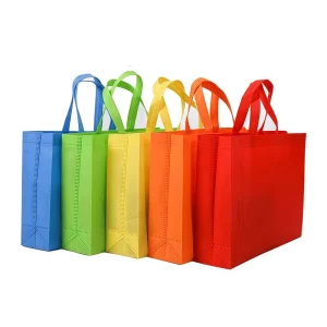 Eco friendly Bag Customized Logo Reusable Supermarket Grocery Promotion Shopping Non Woven Cloth Bag