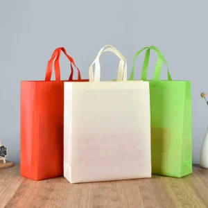 Eco friendly Durable Non Woven Custom Tote Bag with PP Laminated Finish Reusable Shopping Bag for Beverage Use Custom Logo