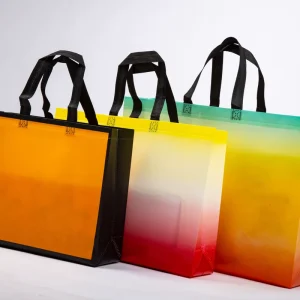Eco friendly High Quality Custom Logo Fashion Design Laminated PP Fabric Non Woven Shopping Tote Bag