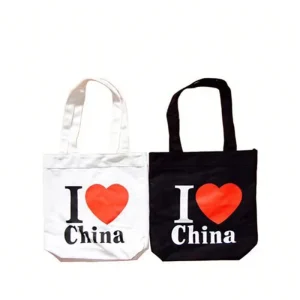 Eco friendly Natural Blank Custom logo Printed Cotton Canvas Tote Bags in Stock