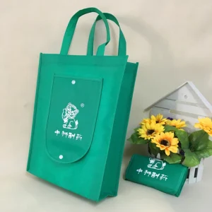 Eco friendly Non Woven Folding Tote for Storage Customized Printing Reusable for Supermarket Grocery Shopping