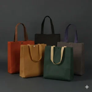 Eco friendly Non woven Fabric Tote Bag for Clothing Stores Advertising Packaging and Gift Bag