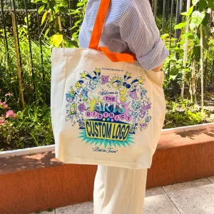 Economical Cotton Tote Bag Lightweight Reusable Shopping Bag Canvas Bags For DIY Advertising Promotion Gift Custom Tote Bag