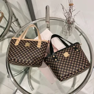 Elegant Retro Diagonal Bucket Bag Satchel Tote Women’s Crocodile Alligator Cross Border Handbags Mobile Phone Bag