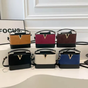 Elegant Retro Women’s Handbag Fashionable Versatile Shoulder Crossbody Bag Luxury Bucket Bag Stylish Trendy PU Material