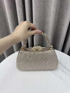 Elegant Rhinestone Evening Bags Ladies Fashionable Crossbody Bag Diamond Tassel Ladies’ Dinner Handbags