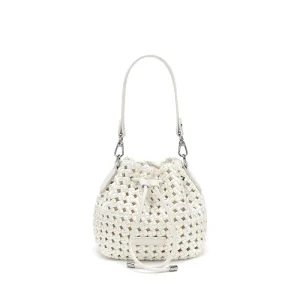 Elegant Woven Women’s Bucket Bags With Drawstring Closure Casual Shoulder & Messenger Bags Multi-use OEM Brand