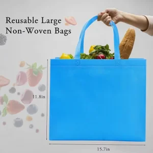 Environmental Friendly Recyclable Non Woven Polypropylene Re usable Bags Tolerance Strength 1kg 20kg for Clothing Collection