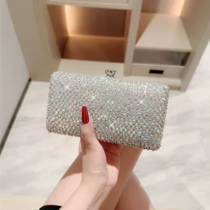 Evening Bags Party Wedding Banquet Shining Glitter Colorful Rhinestone Women Luxury Clutches