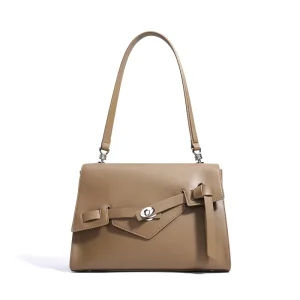 Everyday Shoulder Bag Women Split Leather Vintage Purse Minimalist Crossbody Tote Casual Fashion Essential