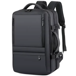 Expandable Laptop Backpack USB Charging Port Large Capacity Business Travel Backpack Custom Logo Outdoor Daypack