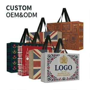 Extra Large Shopping Bags Reusable Grocery Bags Colorful PP Non Woven Grocery Totes With Handles Foldable Bags