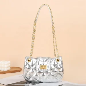 FSR489 Fashion Quilted Women Shoulder Bag Handbags New Simple Soft Leather Women Messenger Bag New Women Crossbody Bags