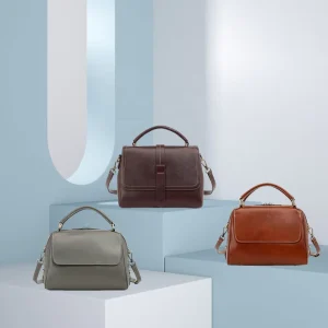 FSR628 Top Handle Flap Bag Vintage Classic Inspired Designer Real Leather Ladies High Quality Women’S Handbags Cluth Purse