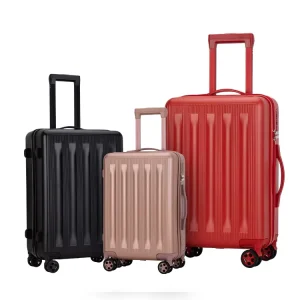 Factory Custom ABS PC Suitcase Abstract Printing Unisex Design Luggage Hard Shell Travel Bags Valise Carryons