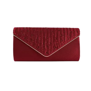 Factory Custom Classic Ladies Evening Purse Chain Shoulder Bag Wedding Party Envelope Clutch Bag