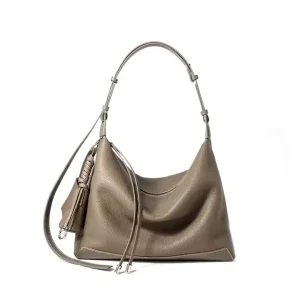 Factory Custom High Quality Genuine Leather Armpit Bag Casual Fashion Purses Tote Hand Bag Women’s Shoulder Crossbody Hobo Bag