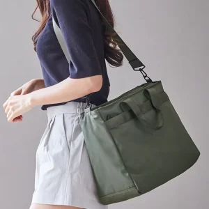 Factory Custom Logo Men Women Laptop Bag Shoulder Messenger Bag Nylon Waterproof Travel Tote Bag