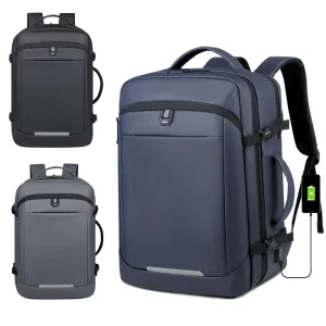 Factory Custom Logo Waterproof Oxford Business Laptop Backpack With USB Charging for Unisex