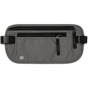 Factory Custom Multi Function Nylon Zipper Portable Ultra Thin RFID Blocking Travel Waist Bag & Money Belt