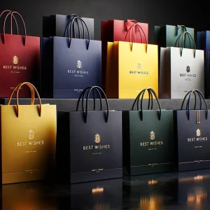 Factory Custom Printed Luxury Paper Shopping Paper Bag Packaging Gift Paper Bag With Your Own Logo