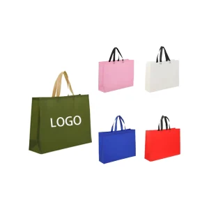 Factory Customizable Recyclable Non Woven Waterproof Heat Seal Tote Bag Handle Color Size Options 80g Non Woven Fabric