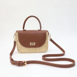 Factory Customized Straw Bags Straw Bag Hat Set for Women