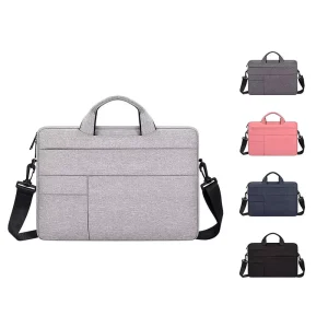 Factory Customized Waterproof Leather Shoulder Strap Laptop Briefcase for Business Use 13.3” 14.1″ Sizes Men and Women
