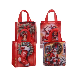 Factory Direct Eco Friendly Biodegradable Non Woven Bag Heavy Duty 100gsm Full Color Print Supermarket Flexiloop