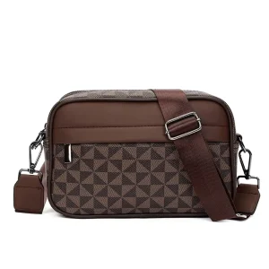 Factory Direct Men’s Messenger Bags Printed Bags for Men Genuine Leather Fashion Simple Designer Shoulder Bags