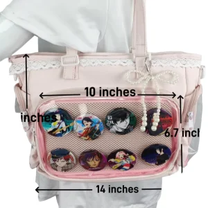 Factory Direct Oxford Material Pin Display Women’s Travel Cute Custom Ita Bag Manufacturer