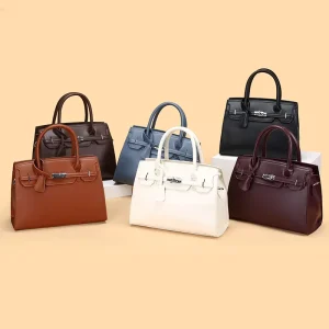 Factory Direct Sales Leather Bag Manufacturer Custom OEM Lady New Arrival Simple Elegant Daily Office Women’s Leather Handbag