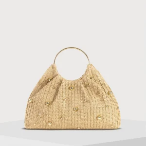 Factory Direct Sales New Style Retro Woven Bags Fashionable Women’s Handbags Beach Vacation Straw Handbags