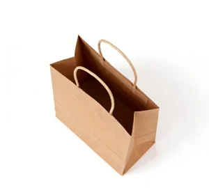 Factory Direct White Card Paper Tote Bags with Handles Custom Design 100Pcs Portable Shopping for Birthday Party Favor