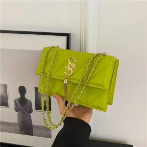 Factory Direct Women Bags with Chain Solid Women’s Bags Designer Women’s One Shoulder Cross Body Tote Bag