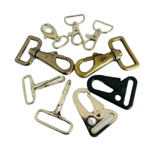 Factory Direct Zinc Alloy Spring Clip Snap Dog Hook Metal Snap Lobster Claw Swivel Hooks