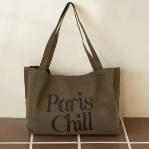 Factory Fashionable Medium Size Reusable Custom Embroidery Shopping Cotton Canvas Daisy Tote Bag With Print Logo