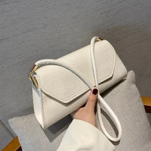 Factory Foreign Trade Women Solid Color Stone Pattern Clutch Purse Small Bag Women’s Handbag Shoulder Bag