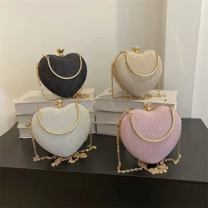 Factory Genuine Leather Summer Handbags New Light Love Chain Bags Lady Design Purses for Women Luxury Watch Free