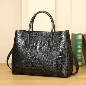 Factory High-end Fashion Style Handmade Sewing Custom Rare Leather Women’s Shoulder Bag Suitable for Formal Events