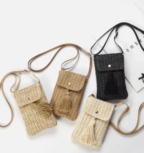 Factory Luxury Designer Women’s Crossbody Bag High Quality Mobile Phone Bag Women’s Paper Straw Bag