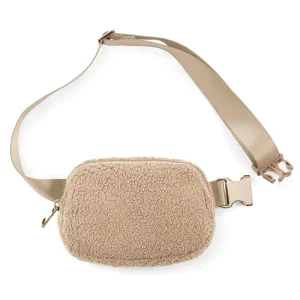 Factory Neutral Mini Crossbody Belt Bag with Zipper Closure Polyester Material for Exercise Running Traveling & Hiking