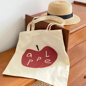 Factory OEM Brand Custom Logo Printing Recyclable Canvas Bags Personalized High Quality Cotton Totes Large Bags