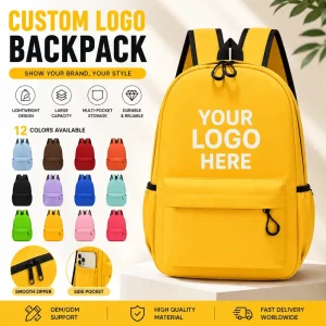 Factory OEM Custom Logo Backpack Manufacturer Low MOQ 30 Pcs Fast Custom Supplier Student Backpack