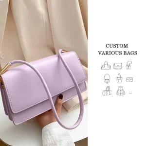 Factory Plain Handbags Fashion Women’s Mini Bag Custom Leather Shoulder Bags for Girls